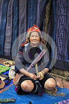 Hill tribal street vendor Sapa, Vietnam.